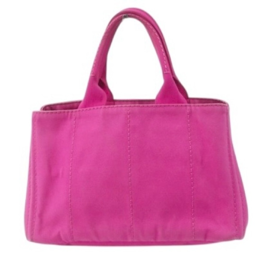 Prada Pink Canapa GM Tote with Dust Bag - Picture 8 of 12